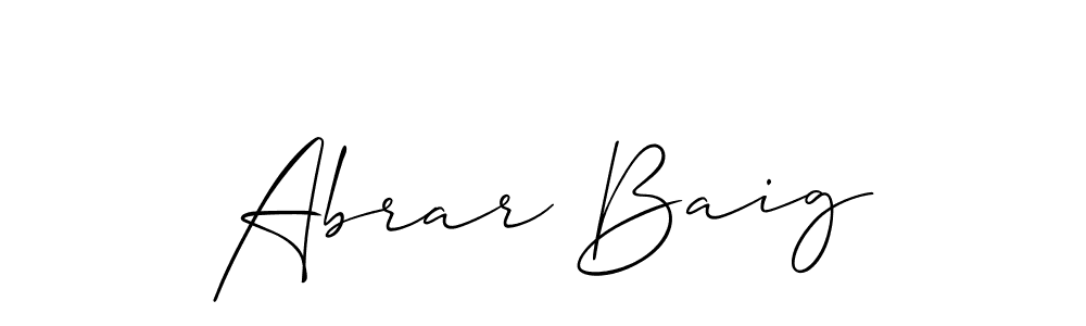 This is the best signature style for the Abrar Baig name. Also you like these signature font (Allison_Script). Mix name signature. Abrar Baig signature style 2 images and pictures png