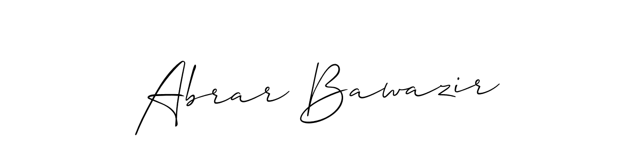 It looks lik you need a new signature style for name Abrar Bawazir. Design unique handwritten (Allison_Script) signature with our free signature maker in just a few clicks. Abrar Bawazir signature style 2 images and pictures png