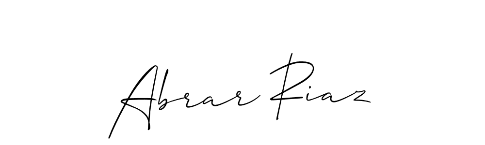 Abrar Riaz stylish signature style. Best Handwritten Sign (Allison_Script) for my name. Handwritten Signature Collection Ideas for my name Abrar Riaz. Abrar Riaz signature style 2 images and pictures png