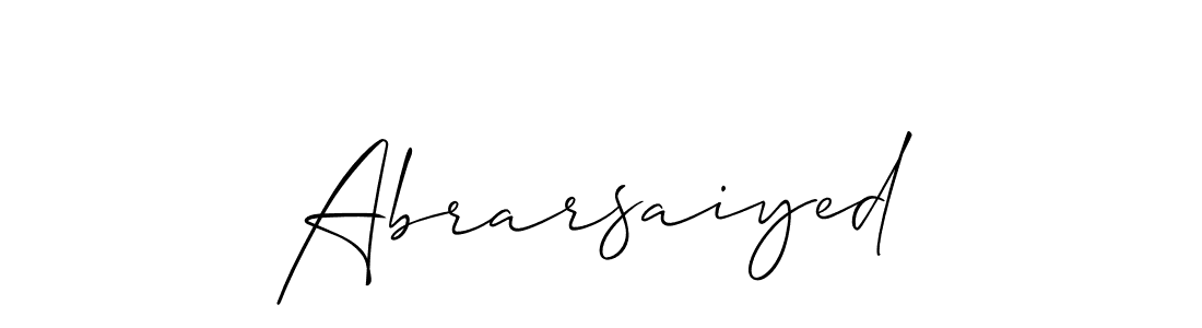Make a beautiful signature design for name Abrarsaiyed. Use this online signature maker to create a handwritten signature for free. Abrarsaiyed signature style 2 images and pictures png