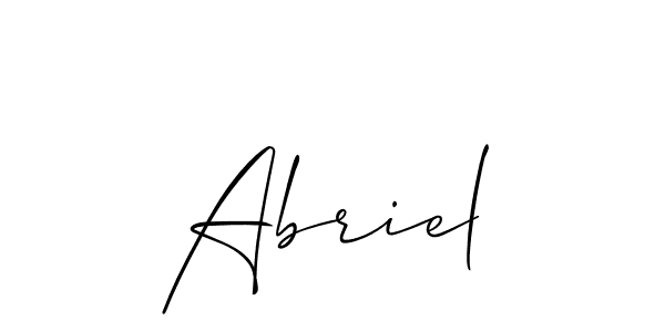 Similarly Allison_Script is the best handwritten signature design. Signature creator online .You can use it as an online autograph creator for name Abriel. Abriel signature style 2 images and pictures png