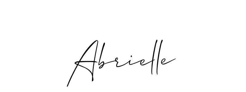 Abrielle stylish signature style. Best Handwritten Sign (Allison_Script) for my name. Handwritten Signature Collection Ideas for my name Abrielle. Abrielle signature style 2 images and pictures png