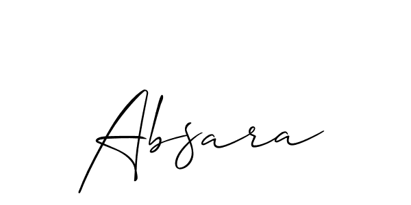 Make a beautiful signature design for name Absara. Use this online signature maker to create a handwritten signature for free. Absara signature style 2 images and pictures png