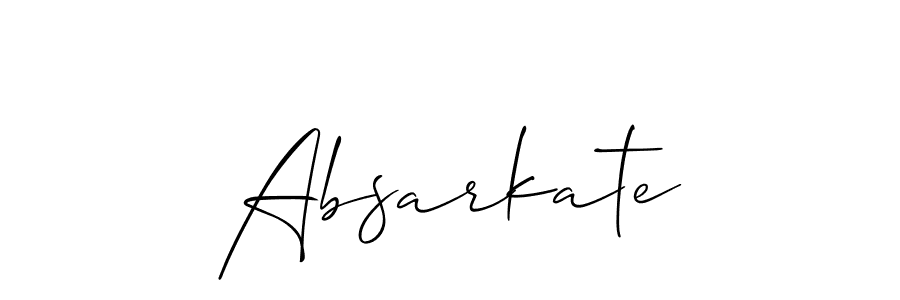 if you are searching for the best signature style for your name Absarkate. so please give up your signature search. here we have designed multiple signature styles  using Allison_Script. Absarkate signature style 2 images and pictures png