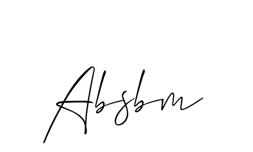 Also we have Absbm name is the best signature style. Create professional handwritten signature collection using Allison_Script autograph style. Absbm signature style 2 images and pictures png