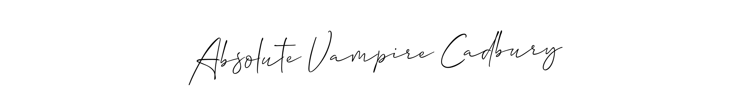 You can use this online signature creator to create a handwritten signature for the name Absolute Vampire Cadbury. This is the best online autograph maker. Absolute Vampire Cadbury signature style 2 images and pictures png
