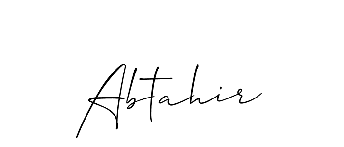 You can use this online signature creator to create a handwritten signature for the name Abtahir. This is the best online autograph maker. Abtahir signature style 2 images and pictures png