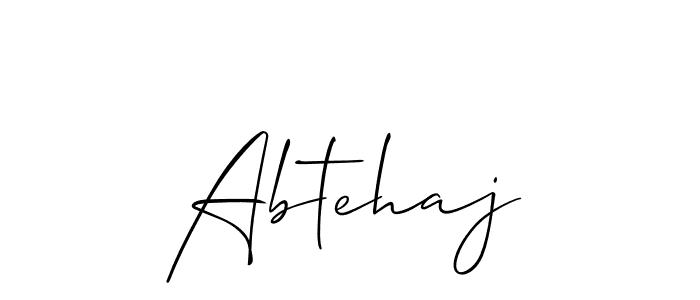 How to Draw Abtehaj signature style? Allison_Script is a latest design signature styles for name Abtehaj. Abtehaj signature style 2 images and pictures png