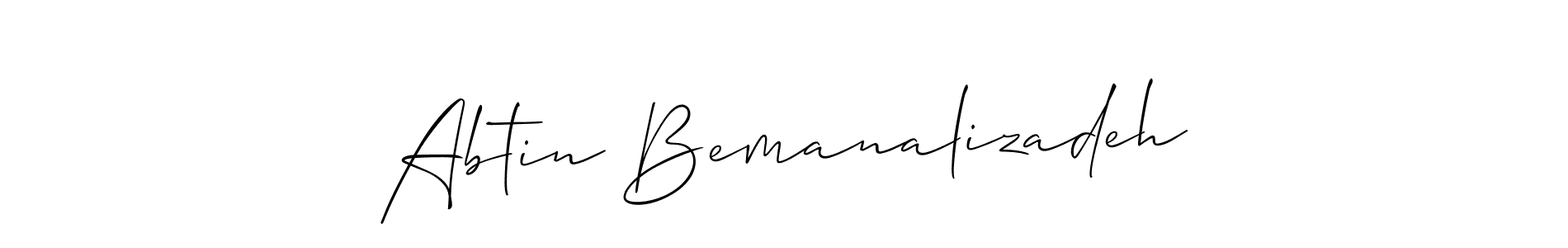 Once you've used our free online signature maker to create your best signature Allison_Script style, it's time to enjoy all of the benefits that Abtin Bemanalizadeh name signing documents. Abtin Bemanalizadeh signature style 2 images and pictures png