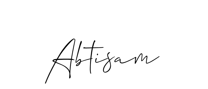 It looks lik you need a new signature style for name Abtisam. Design unique handwritten (Allison_Script) signature with our free signature maker in just a few clicks. Abtisam signature style 2 images and pictures png