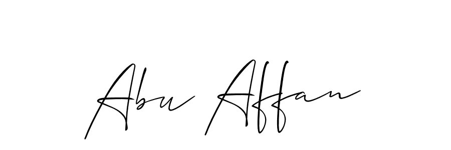 Make a short Abu Affan signature style. Manage your documents anywhere anytime using Allison_Script. Create and add eSignatures, submit forms, share and send files easily. Abu Affan signature style 2 images and pictures png