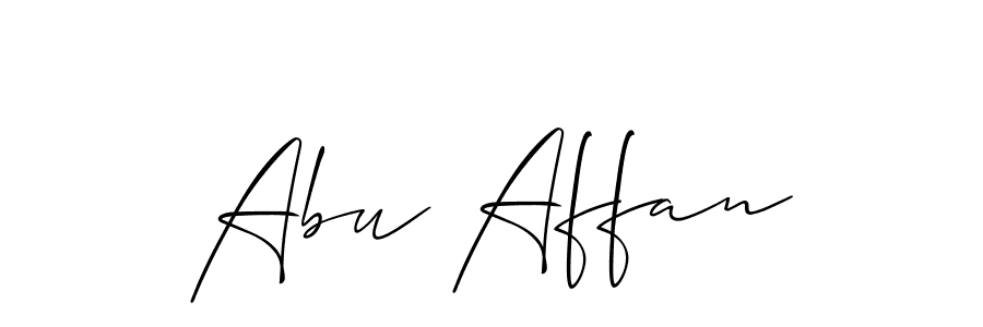 How to Draw Abu Affan signature style? Allison_Script is a latest design signature styles for name Abu Affan. Abu Affan signature style 2 images and pictures png