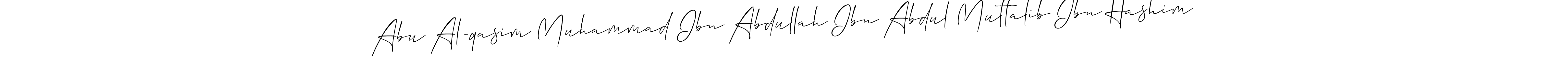 How to Draw Abu Al-qasim Muhammad Ibn Abdullah Ibn Abdul Muttalib Ibn Hashim signature style? Allison_Script is a latest design signature styles for name Abu Al-qasim Muhammad Ibn Abdullah Ibn Abdul Muttalib Ibn Hashim. Abu Al-qasim Muhammad Ibn Abdullah Ibn Abdul Muttalib Ibn Hashim signature style 2 images and pictures png