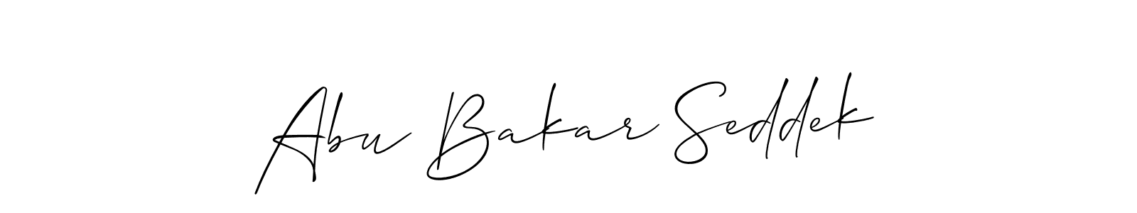if you are searching for the best signature style for your name Abu Bakar Seddek. so please give up your signature search. here we have designed multiple signature styles  using Allison_Script. Abu Bakar Seddek signature style 2 images and pictures png