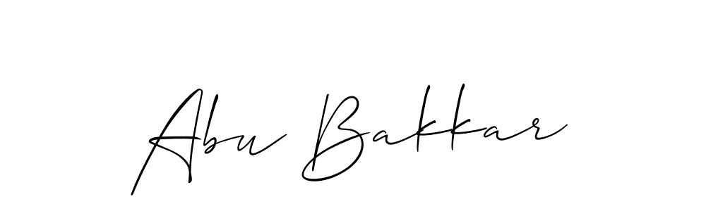 Abu Bakkar stylish signature style. Best Handwritten Sign (Allison_Script) for my name. Handwritten Signature Collection Ideas for my name Abu Bakkar. Abu Bakkar signature style 2 images and pictures png