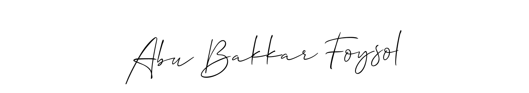 This is the best signature style for the Abu Bakkar Foysol name. Also you like these signature font (Allison_Script). Mix name signature. Abu Bakkar Foysol signature style 2 images and pictures png