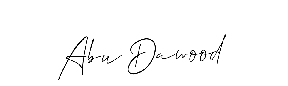 Use a signature maker to create a handwritten signature online. With this signature software, you can design (Allison_Script) your own signature for name Abu Dawood. Abu Dawood signature style 2 images and pictures png