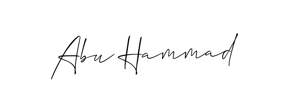 Design your own signature with our free online signature maker. With this signature software, you can create a handwritten (Allison_Script) signature for name Abu Hammad. Abu Hammad signature style 2 images and pictures png