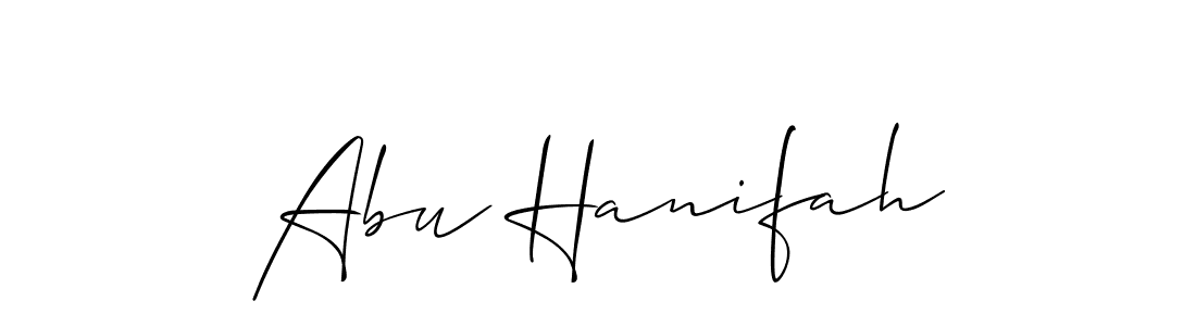 Abu Hanifah stylish signature style. Best Handwritten Sign (Allison_Script) for my name. Handwritten Signature Collection Ideas for my name Abu Hanifah. Abu Hanifah signature style 2 images and pictures png