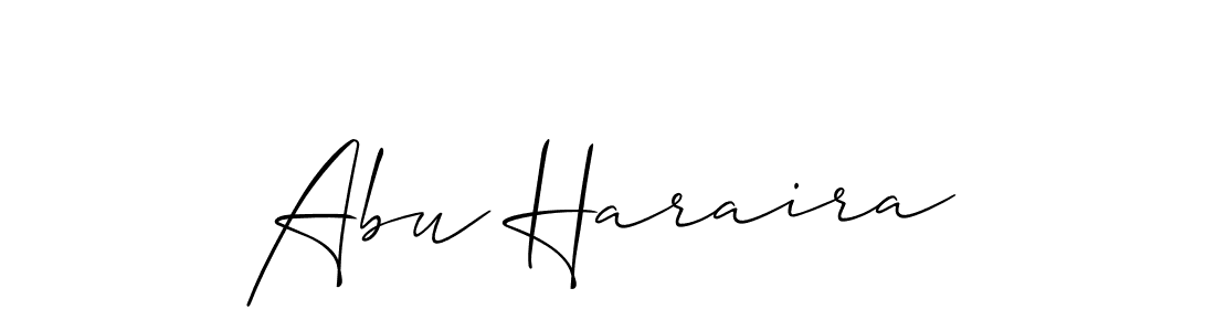 Abu Haraira stylish signature style. Best Handwritten Sign (Allison_Script) for my name. Handwritten Signature Collection Ideas for my name Abu Haraira. Abu Haraira signature style 2 images and pictures png