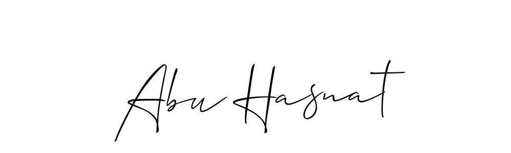 Create a beautiful signature design for name Abu Hasnat. With this signature (Allison_Script) fonts, you can make a handwritten signature for free. Abu Hasnat signature style 2 images and pictures png