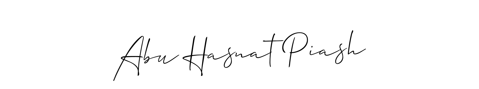 It looks lik you need a new signature style for name Abu Hasnat Piash. Design unique handwritten (Allison_Script) signature with our free signature maker in just a few clicks. Abu Hasnat Piash signature style 2 images and pictures png
