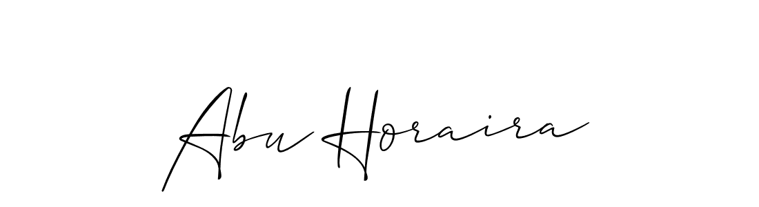 It looks lik you need a new signature style for name Abu Horaira. Design unique handwritten (Allison_Script) signature with our free signature maker in just a few clicks. Abu Horaira signature style 2 images and pictures png