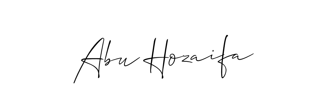 Similarly Allison_Script is the best handwritten signature design. Signature creator online .You can use it as an online autograph creator for name Abu Hozaifa. Abu Hozaifa signature style 2 images and pictures png