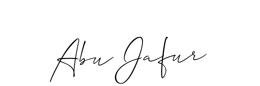 You should practise on your own different ways (Allison_Script) to write your name (Abu Jafur) in signature. don't let someone else do it for you. Abu Jafur signature style 2 images and pictures png