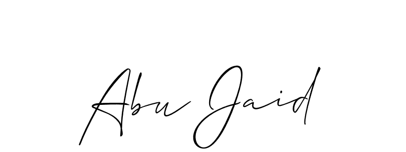 You can use this online signature creator to create a handwritten signature for the name Abu Jaid. This is the best online autograph maker. Abu Jaid signature style 2 images and pictures png