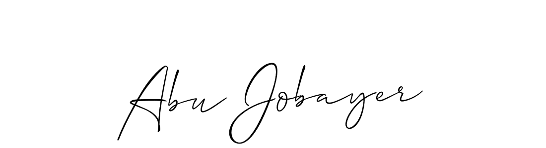 Allison_Script is a professional signature style that is perfect for those who want to add a touch of class to their signature. It is also a great choice for those who want to make their signature more unique. Get Abu Jobayer name to fancy signature for free. Abu Jobayer signature style 2 images and pictures png