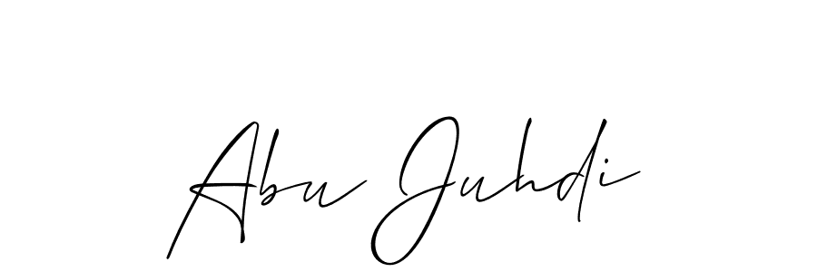Abu Juhdi stylish signature style. Best Handwritten Sign (Allison_Script) for my name. Handwritten Signature Collection Ideas for my name Abu Juhdi. Abu Juhdi signature style 2 images and pictures png