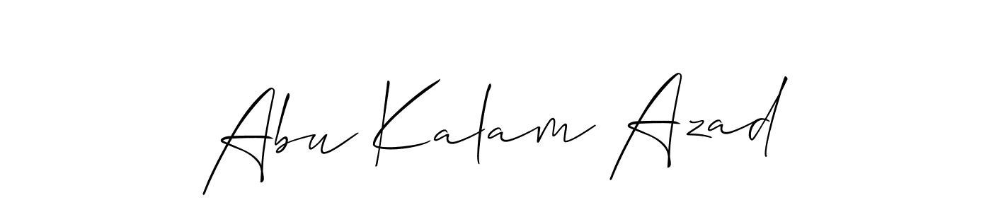 Make a beautiful signature design for name Abu Kalam Azad. With this signature (Allison_Script) style, you can create a handwritten signature for free. Abu Kalam Azad signature style 2 images and pictures png