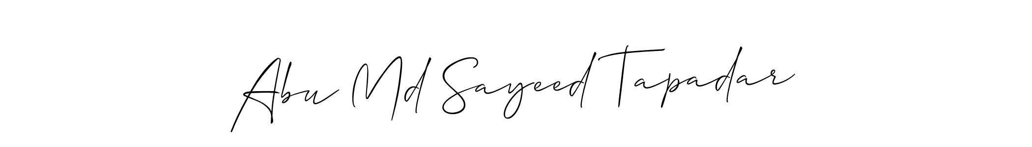 See photos of Abu Md Sayeed Tapadar official signature by Spectra . Check more albums & portfolios. Read reviews & check more about Allison_Script font. Abu Md Sayeed Tapadar signature style 2 images and pictures png