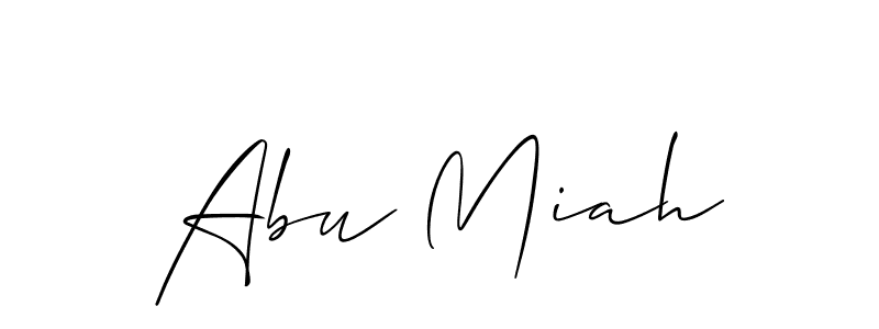 How to make Abu Miah signature? Allison_Script is a professional autograph style. Create handwritten signature for Abu Miah name. Abu Miah signature style 2 images and pictures png