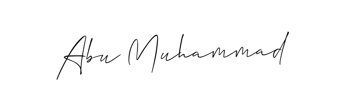if you are searching for the best signature style for your name Abu Muhammad. so please give up your signature search. here we have designed multiple signature styles  using Allison_Script. Abu Muhammad signature style 2 images and pictures png