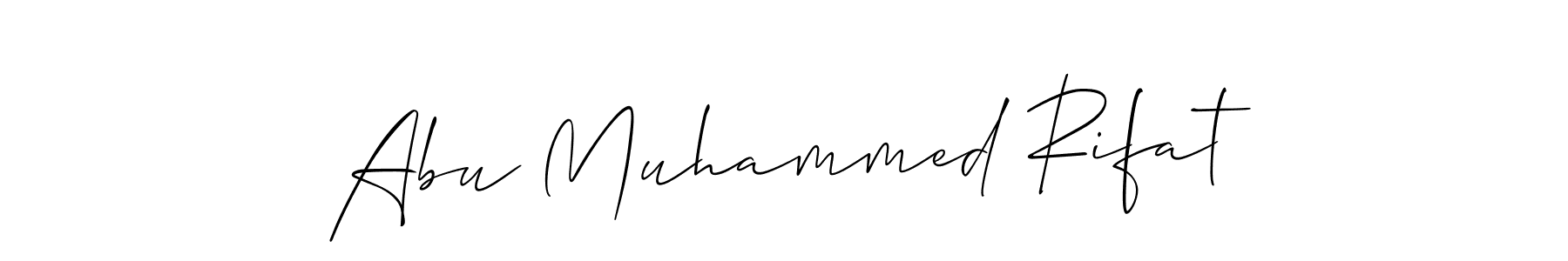 You can use this online signature creator to create a handwritten signature for the name Abu Muhammed Rifat. This is the best online autograph maker. Abu Muhammed Rifat signature style 2 images and pictures png