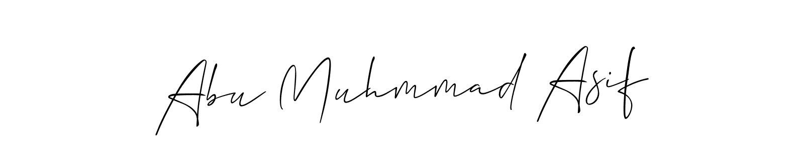 This is the best signature style for the Abu Muhmmad Asif name. Also you like these signature font (Allison_Script). Mix name signature. Abu Muhmmad Asif signature style 2 images and pictures png