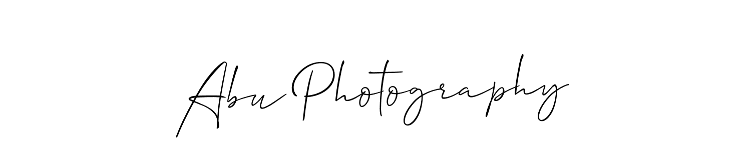 if you are searching for the best signature style for your name Abu Photography. so please give up your signature search. here we have designed multiple signature styles  using Allison_Script. Abu Photography signature style 2 images and pictures png