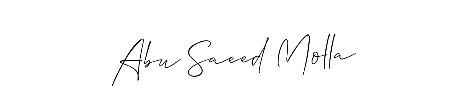 Abu Saeed Molla stylish signature style. Best Handwritten Sign (Allison_Script) for my name. Handwritten Signature Collection Ideas for my name Abu Saeed Molla. Abu Saeed Molla signature style 2 images and pictures png