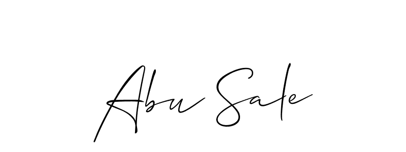 The best way (Allison_Script) to make a short signature is to pick only two or three words in your name. The name Abu Sale include a total of six letters. For converting this name. Abu Sale signature style 2 images and pictures png