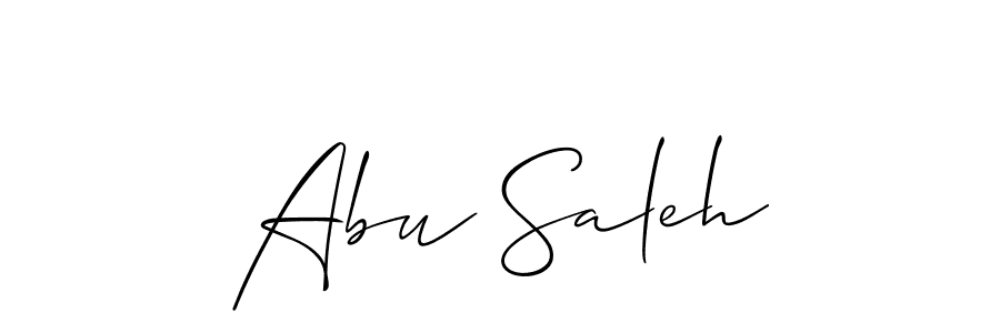 Create a beautiful signature design for name Abu Saleh. With this signature (Allison_Script) fonts, you can make a handwritten signature for free. Abu Saleh signature style 2 images and pictures png