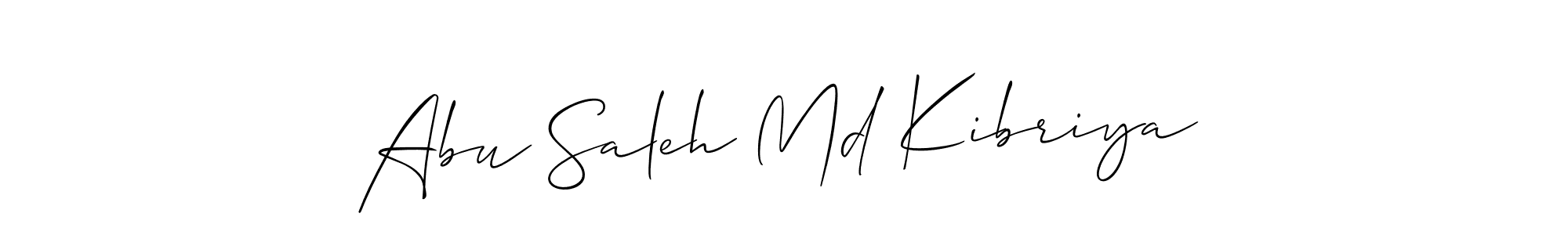 Create a beautiful signature design for name Abu Saleh Md Kibriya. With this signature (Allison_Script) fonts, you can make a handwritten signature for free. Abu Saleh Md Kibriya signature style 2 images and pictures png
