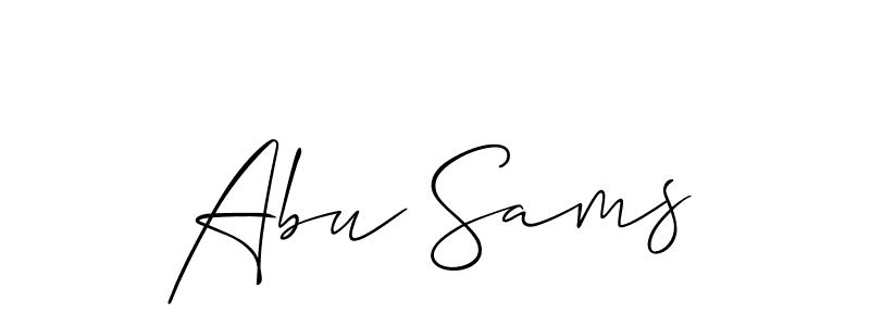 Check out images of Autograph of Abu Sams name. Actor Abu Sams Signature Style. Allison_Script is a professional sign style online. Abu Sams signature style 2 images and pictures png