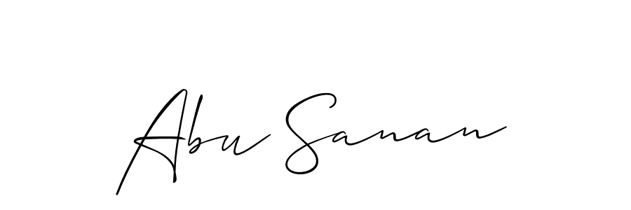 How to Draw Abu Sanan signature style? Allison_Script is a latest design signature styles for name Abu Sanan. Abu Sanan signature style 2 images and pictures png