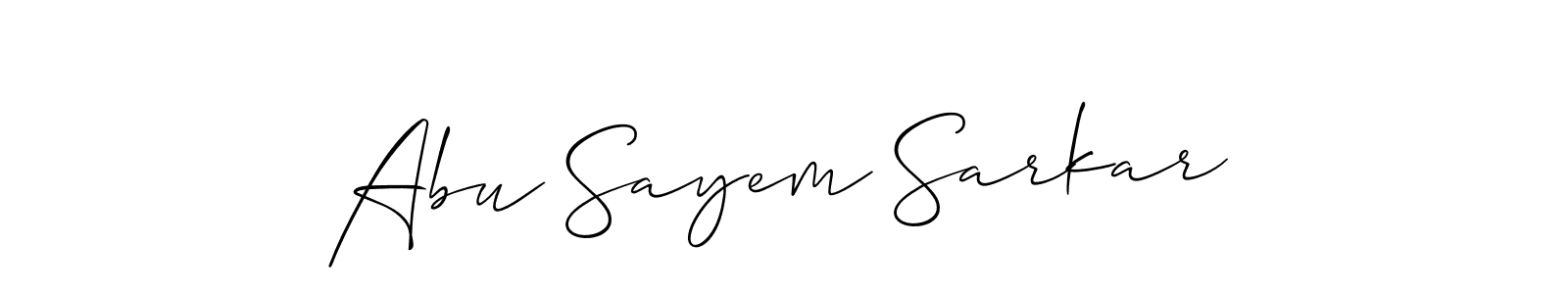 Allison_Script is a professional signature style that is perfect for those who want to add a touch of class to their signature. It is also a great choice for those who want to make their signature more unique. Get Abu Sayem Sarkar name to fancy signature for free. Abu Sayem Sarkar signature style 2 images and pictures png