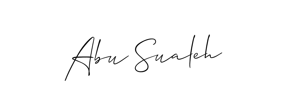Once you've used our free online signature maker to create your best signature Allison_Script style, it's time to enjoy all of the benefits that Abu Sualeh name signing documents. Abu Sualeh signature style 2 images and pictures png