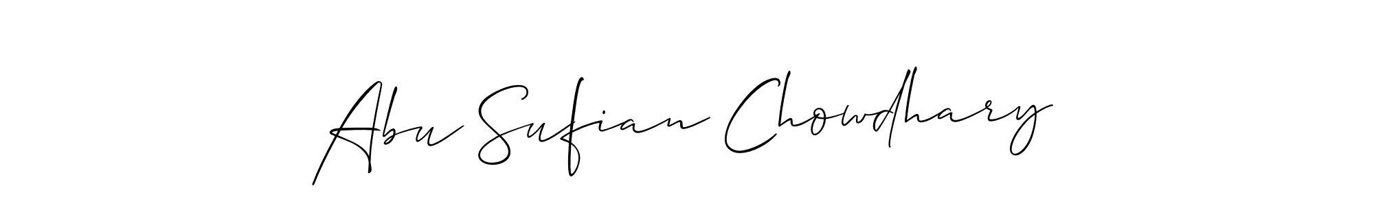 Abu Sufian Chowdhary stylish signature style. Best Handwritten Sign (Allison_Script) for my name. Handwritten Signature Collection Ideas for my name Abu Sufian Chowdhary. Abu Sufian Chowdhary signature style 2 images and pictures png
