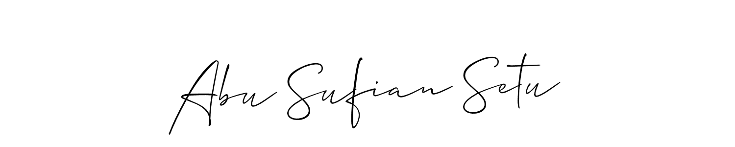 Similarly Allison_Script is the best handwritten signature design. Signature creator online .You can use it as an online autograph creator for name Abu Sufian Setu. Abu Sufian Setu signature style 2 images and pictures png