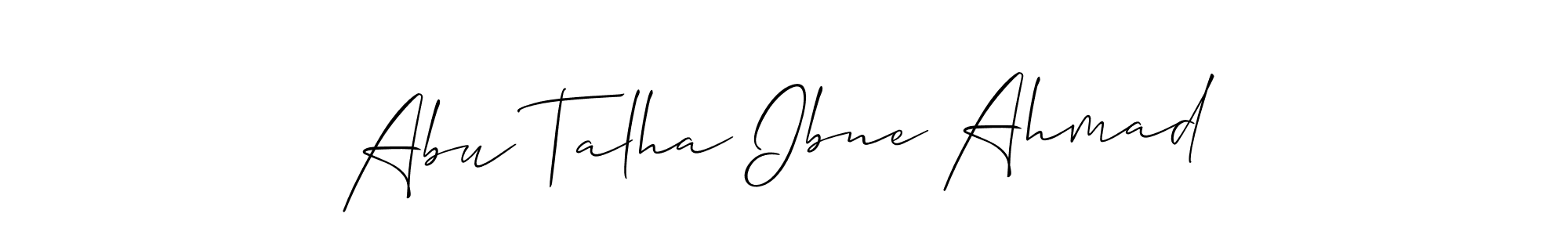 This is the best signature style for the Abu Talha Ibne Ahmad name. Also you like these signature font (Allison_Script). Mix name signature. Abu Talha Ibne Ahmad signature style 2 images and pictures png